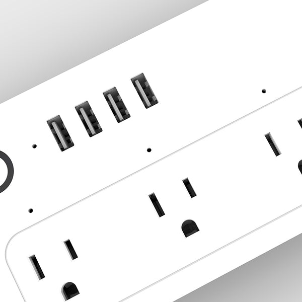 Smart Universal Power Strip (4-port + 4-USB)